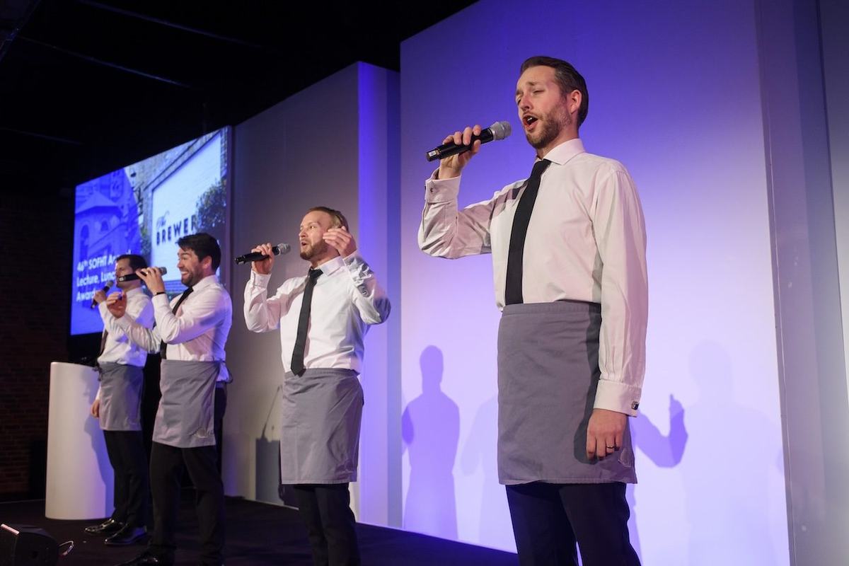 Undercover Singing Waiters: A Surprise Performance at The Brewery