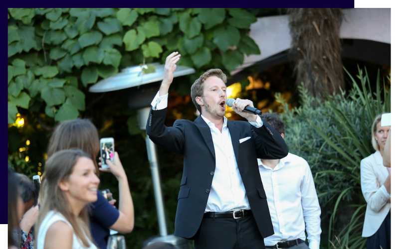 hire singing waiters in london